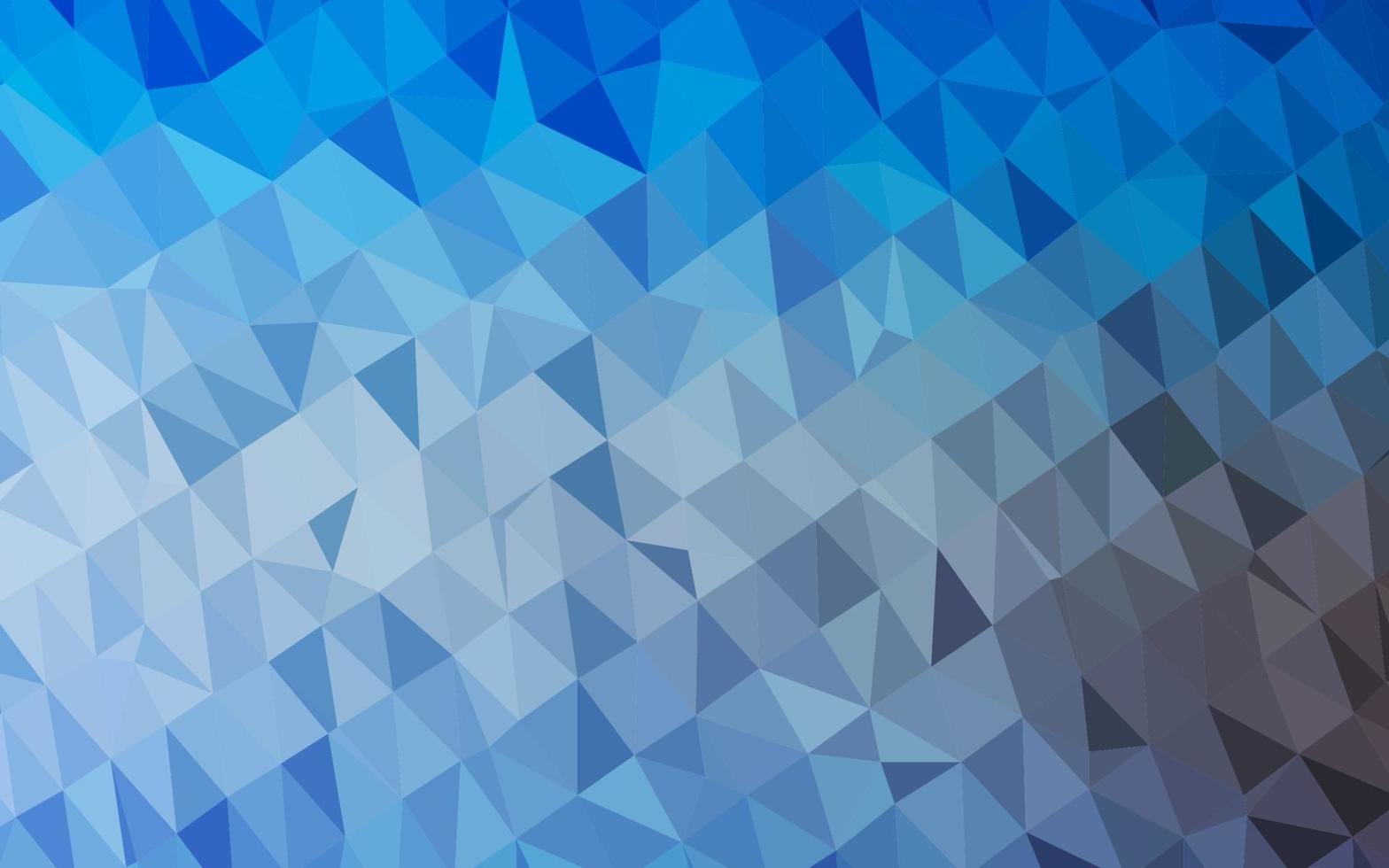 Light BLUE vector shining triangular background.