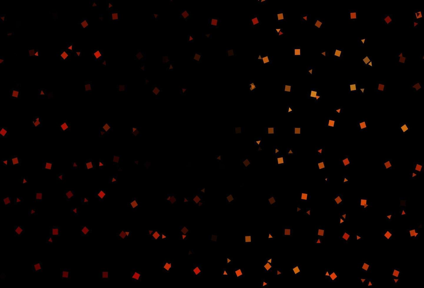 Dark Orange vector template with crystals, circles, squares.
