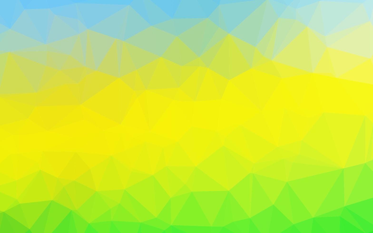 Light Blue, Yellow vector shining triangular background.