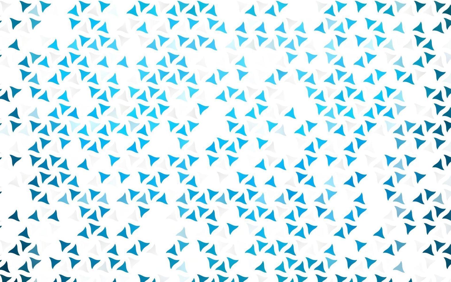 Light BLUE vector seamless template with crystals, triangles.