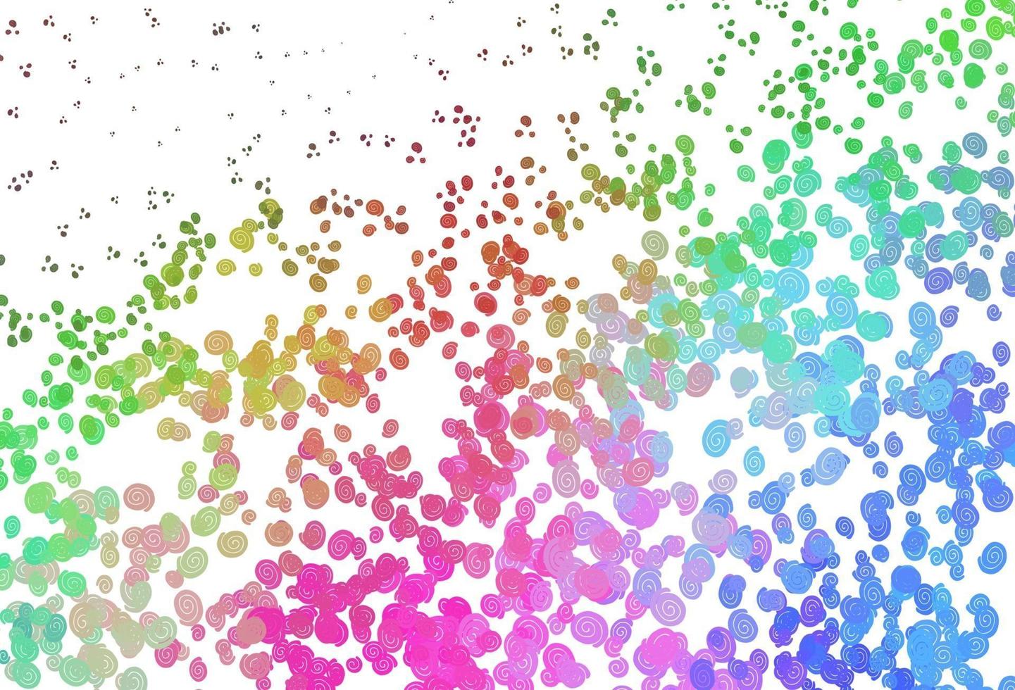 Light Multicolor, Rainbow vector pattern with liquid shapes.