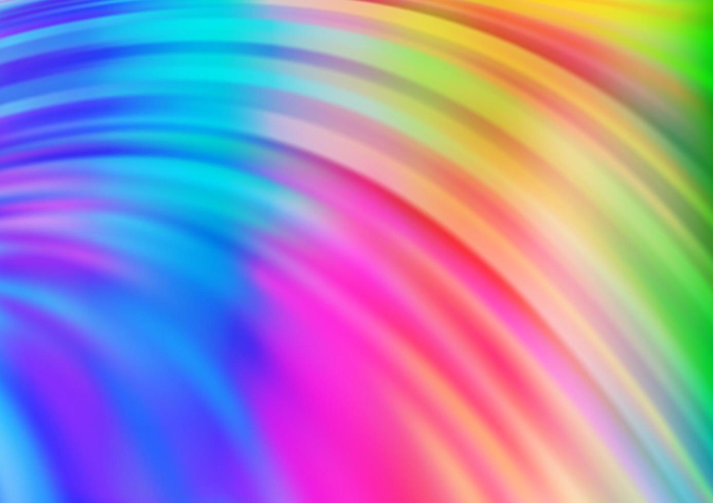 Light Multicolor, Rainbow vector template with bent ribbons.