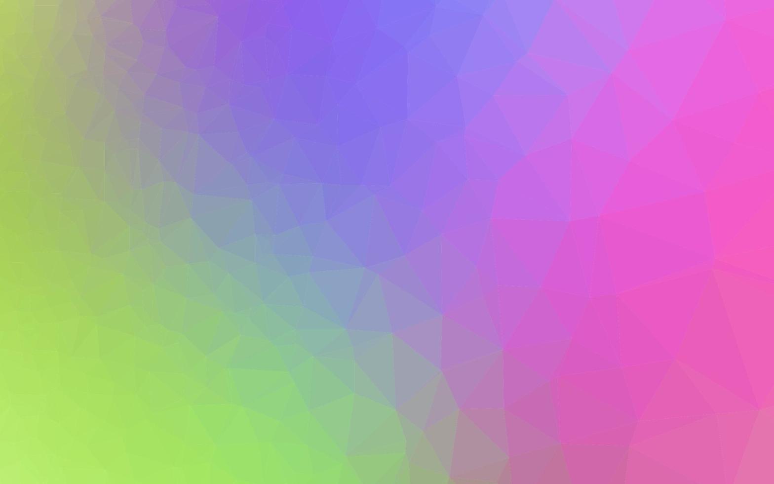 Light Multicolor, Rainbow vector triangle mosaic cover.