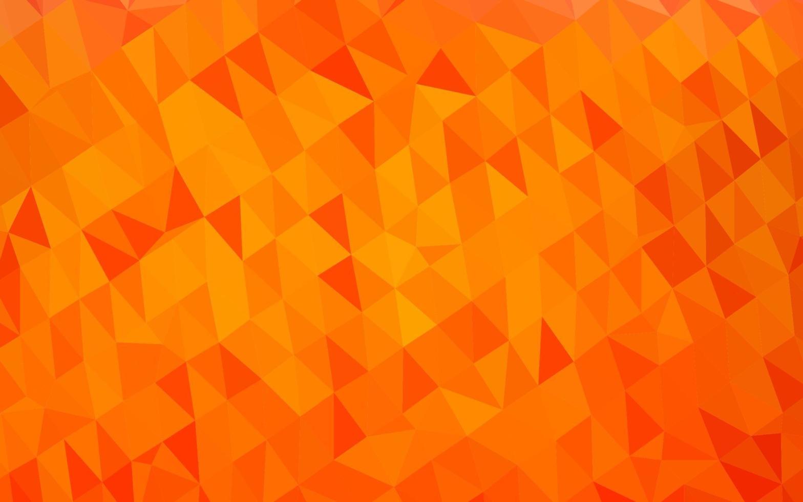 Fondo abstracto de polígono de vector naranja claro.