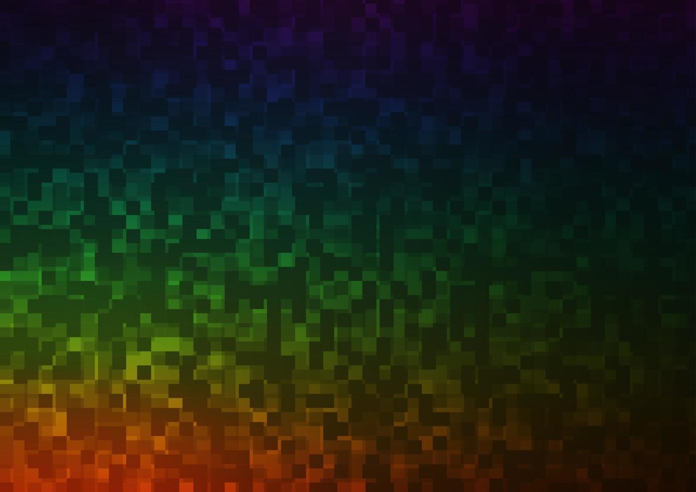 multicolor oscuro, textura de vector de arco iris en estilo rectangular.