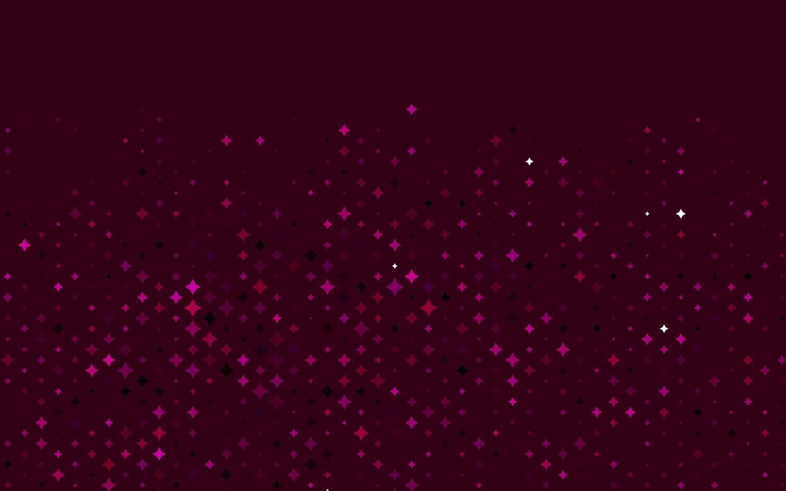 textura de vector de color rosa claro con hermosas estrellas.