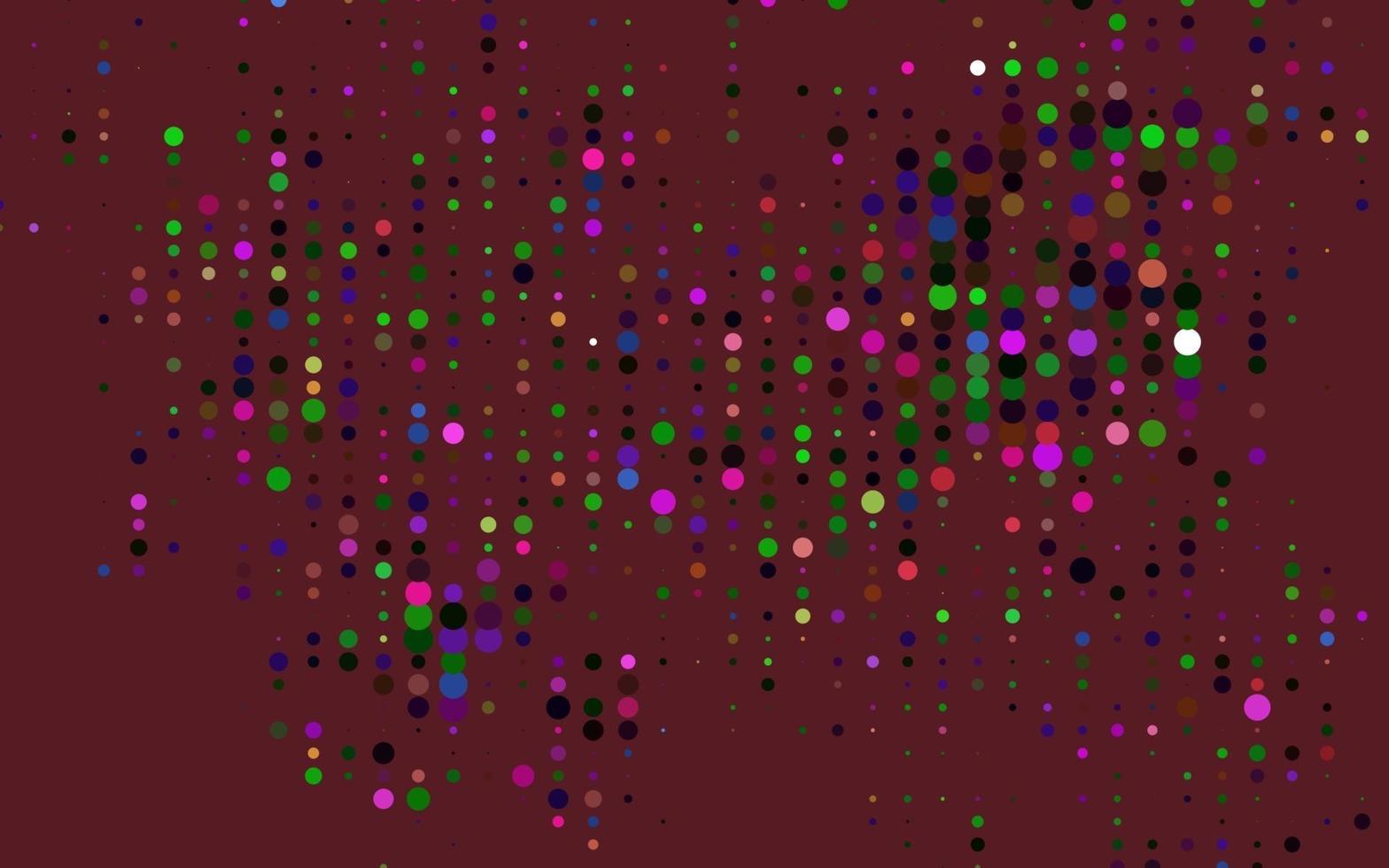 Light Multicolor, Rainbow vector background with bubbles.