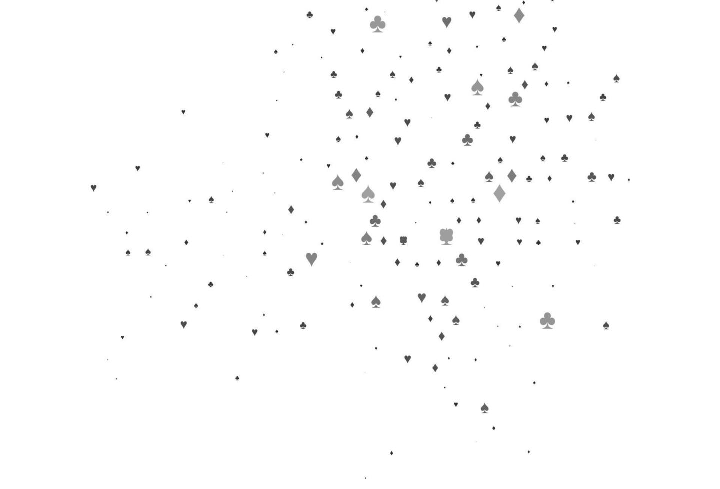 Light Silver, Gray vector cover with symbols of gamble.