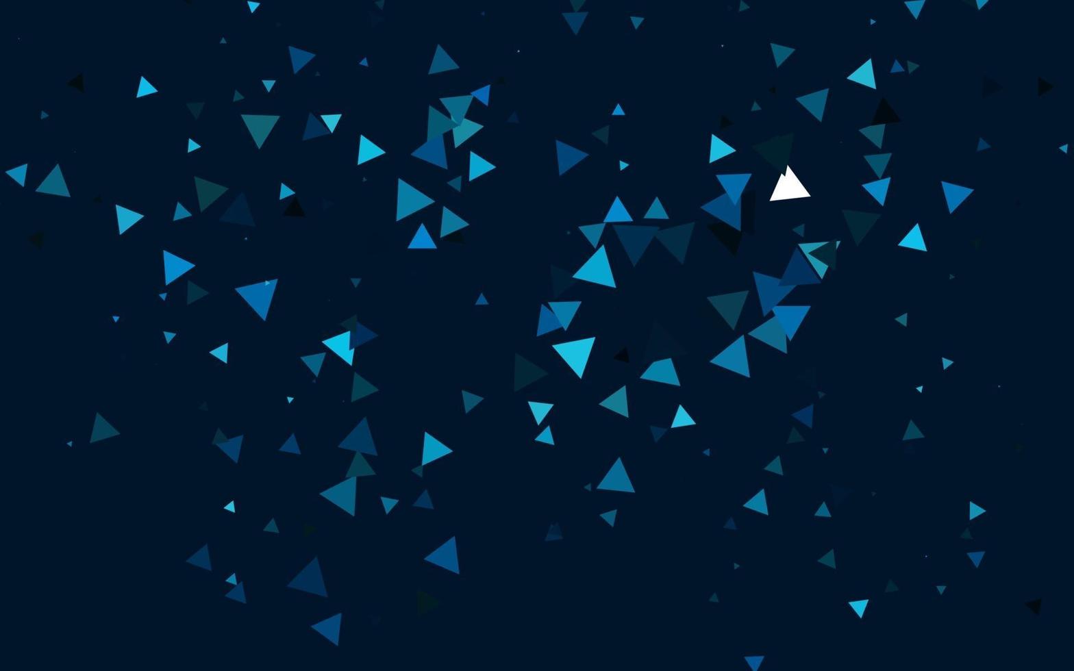 Light BLUE vector template with crystals, triangles.