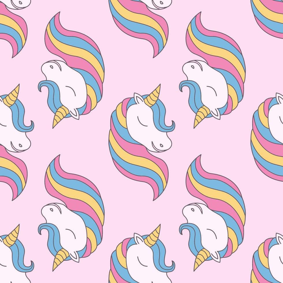 gráfico de patrones sin fisuras de unicornio. texturas superficiales para textiles vector