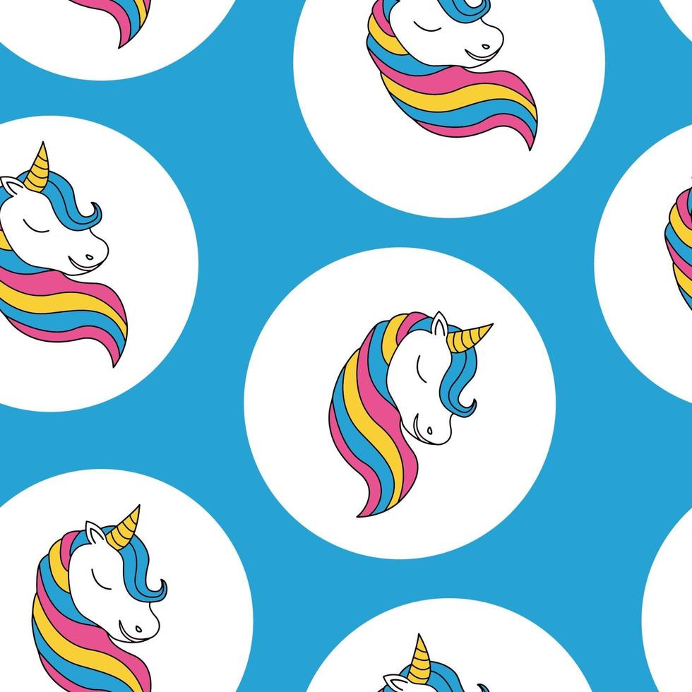 Unicorn Seamless Pattern Graphic. Surface textures for textile vector