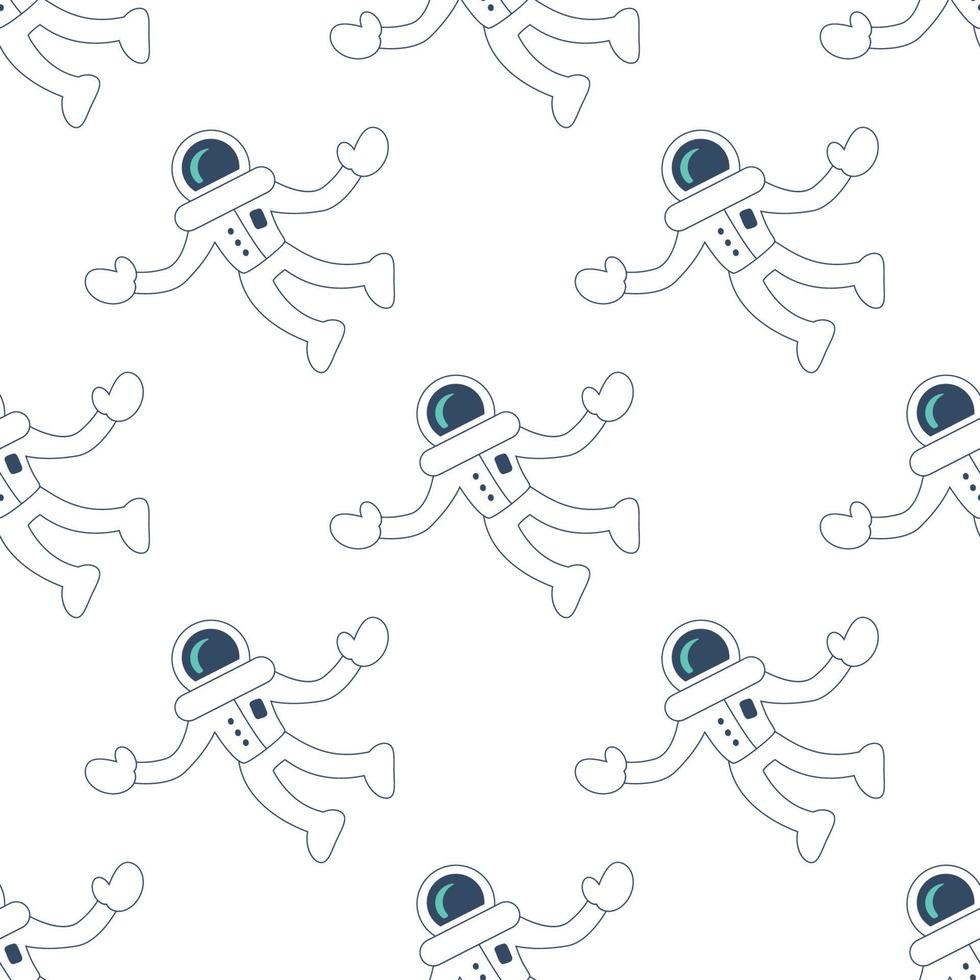Seamless astronaut pattern graphic.. Can be used for creative projects vector