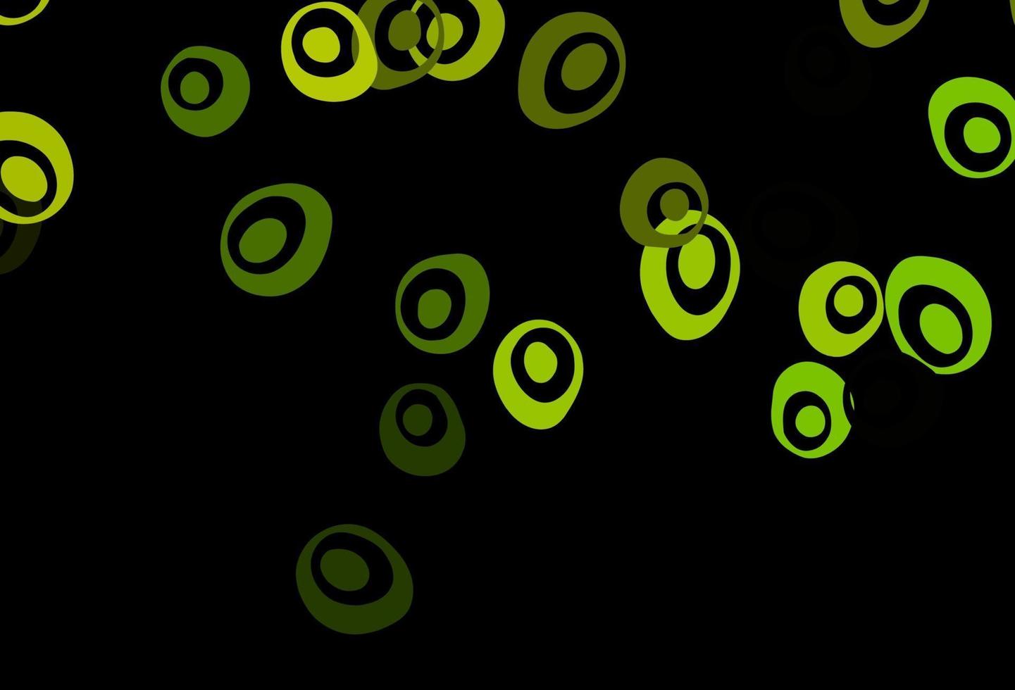 Dark Green, Yellow vector template with circles.