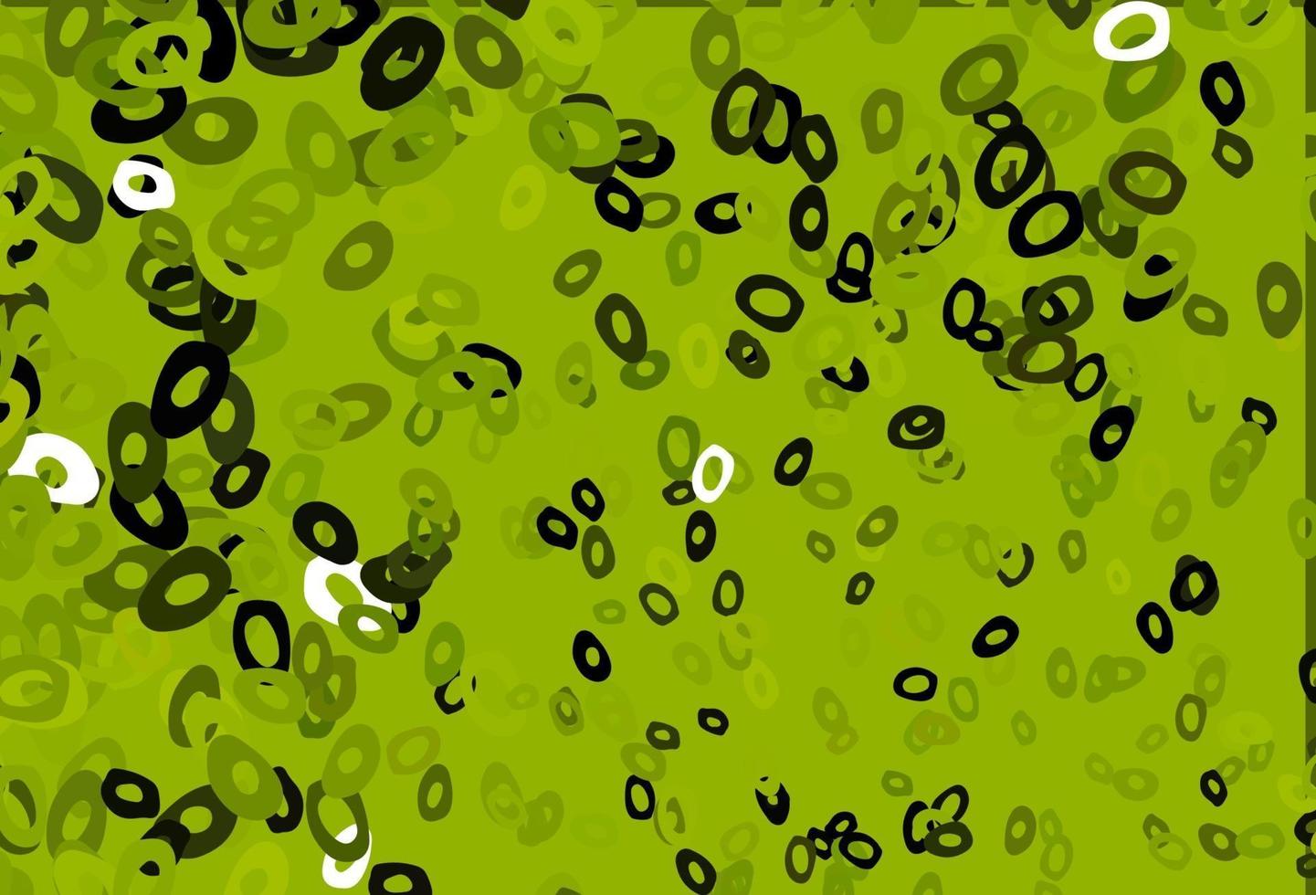 Dark Green, Yellow vector template with circles.