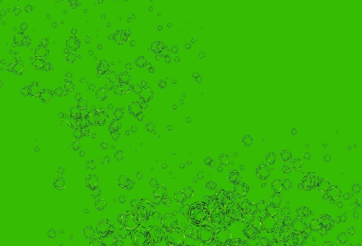 Light Green vector background with bubbles.