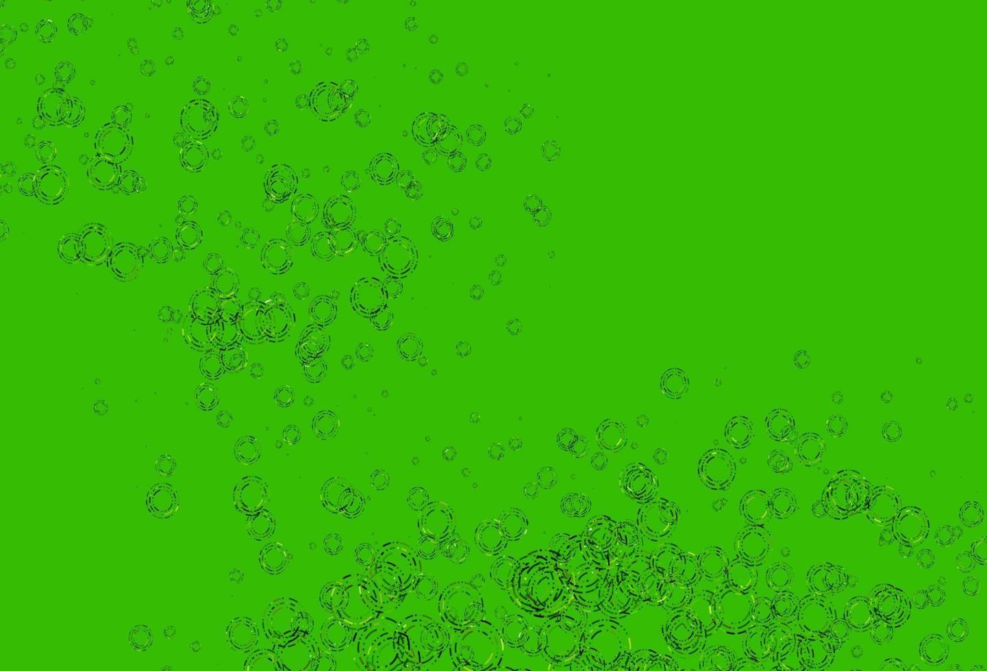 Fondo de vector verde claro con burbujas.