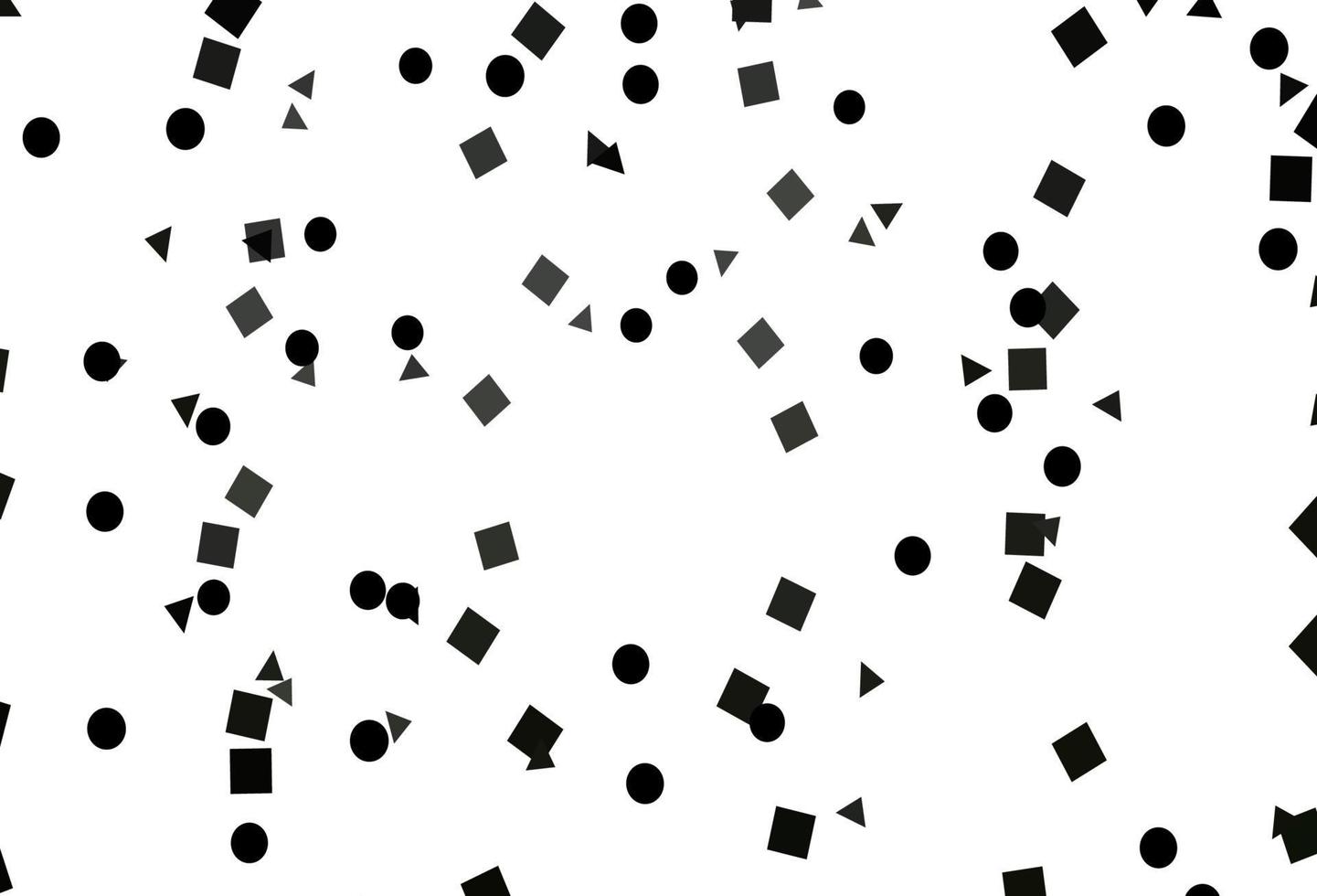 Light Black vector template with crystals, circles, squares.