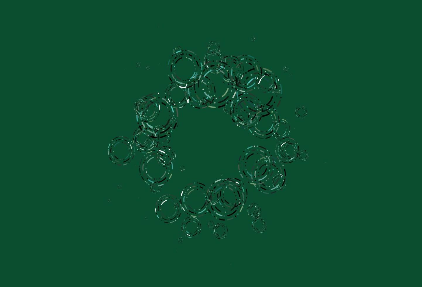 Light Green, Yellow vector background with bubbles.
