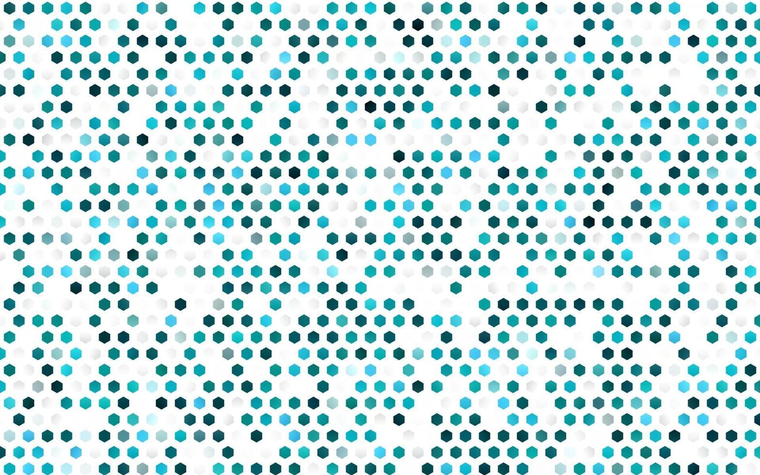 plantilla de vector azul claro en estilo hexagonal.