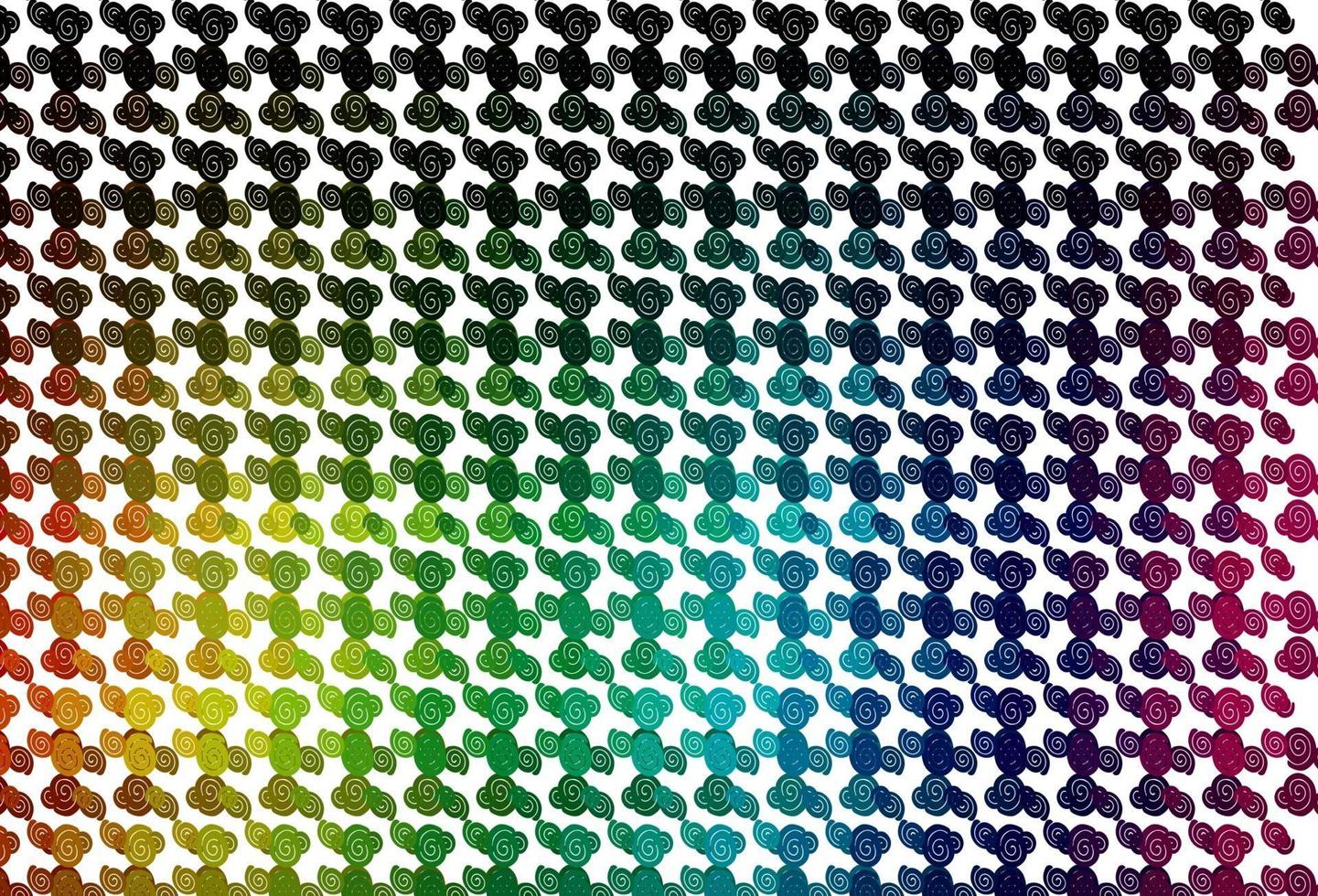 Light Multicolor, Rainbow vector background with liquid shapes.