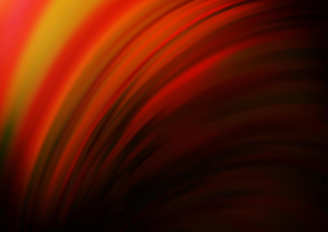 Dark Orange vector pattern with curved circles.