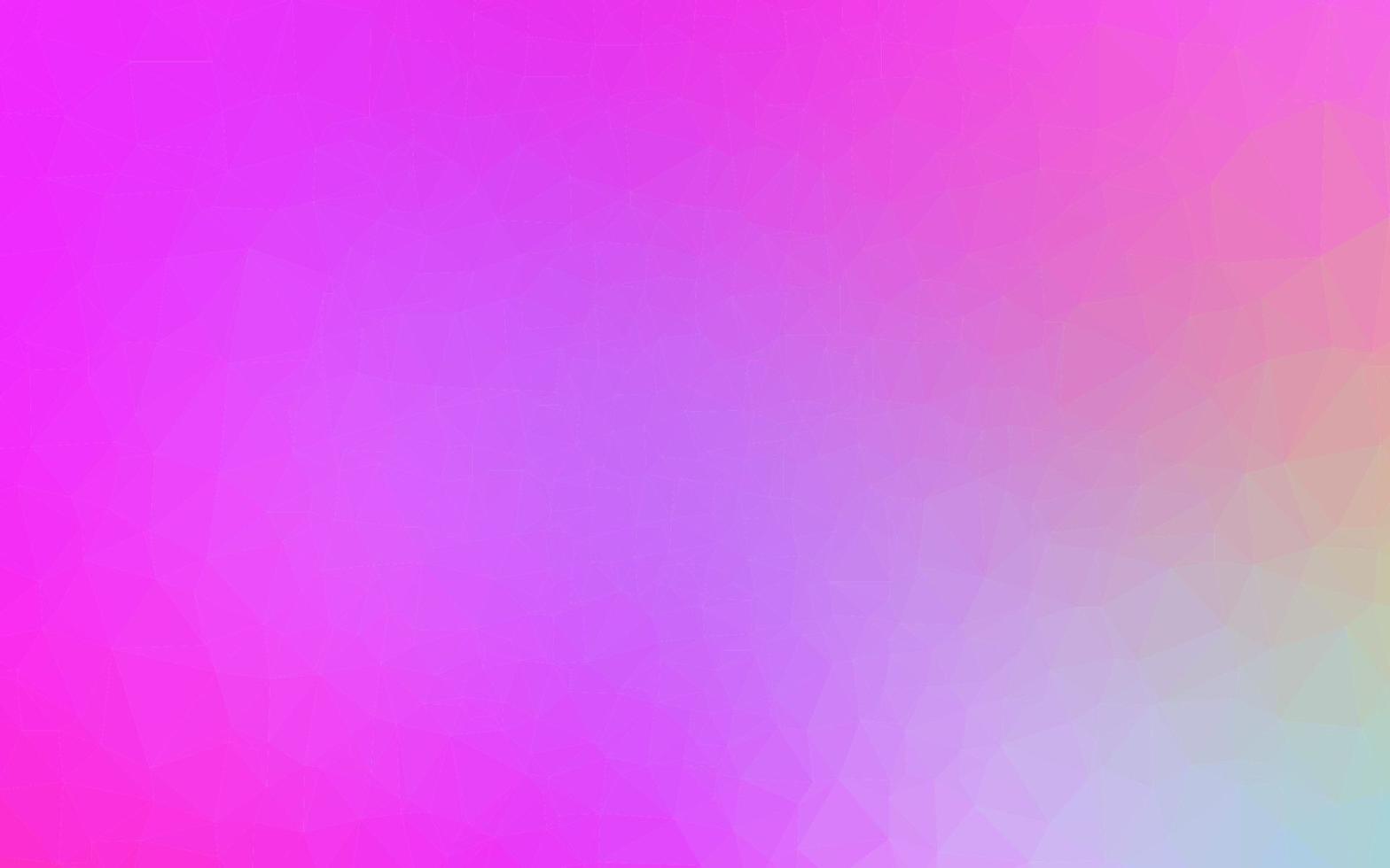 patrón poligonal de vector rosa claro.