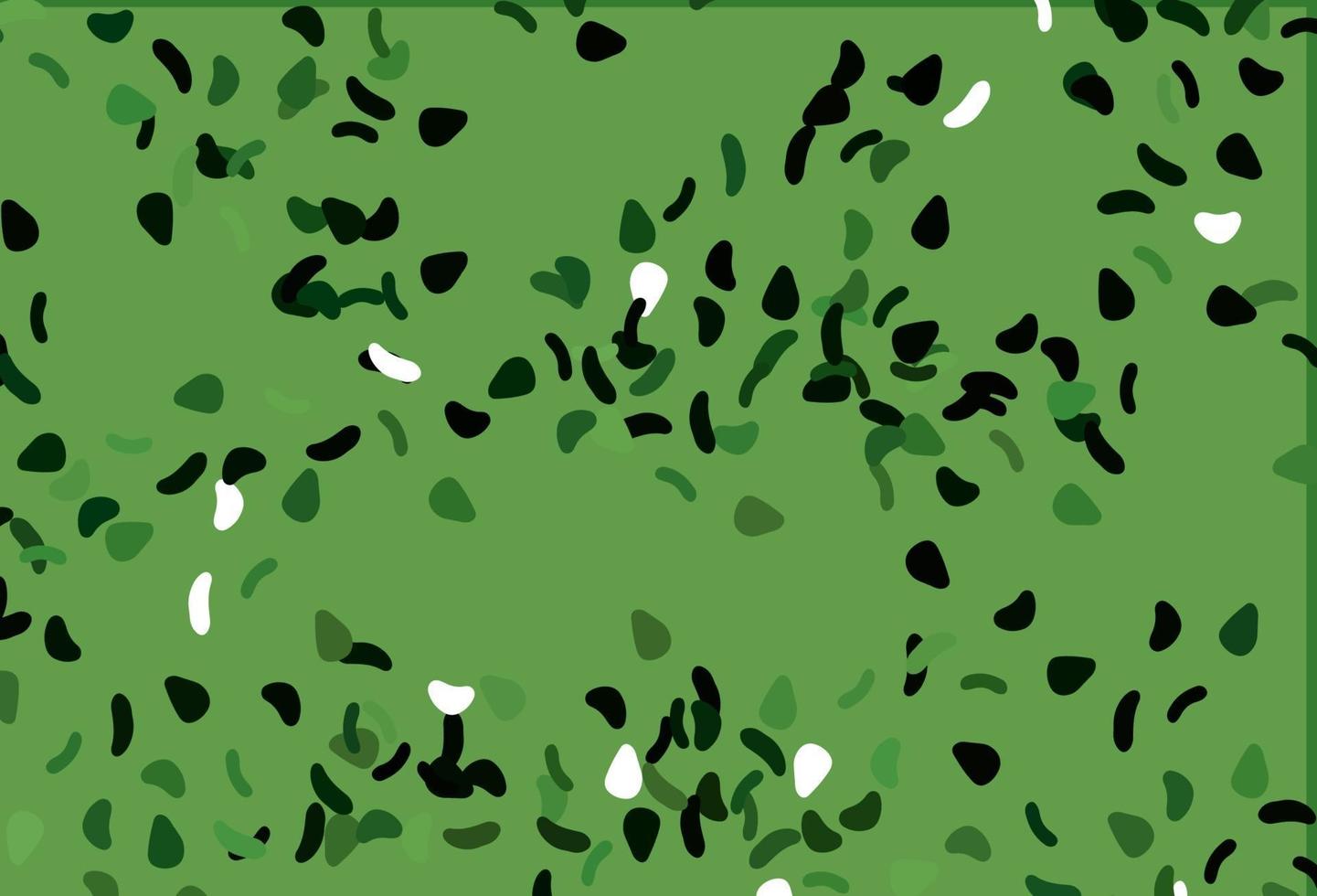 Light Green vector pattern with chaotic shapes.