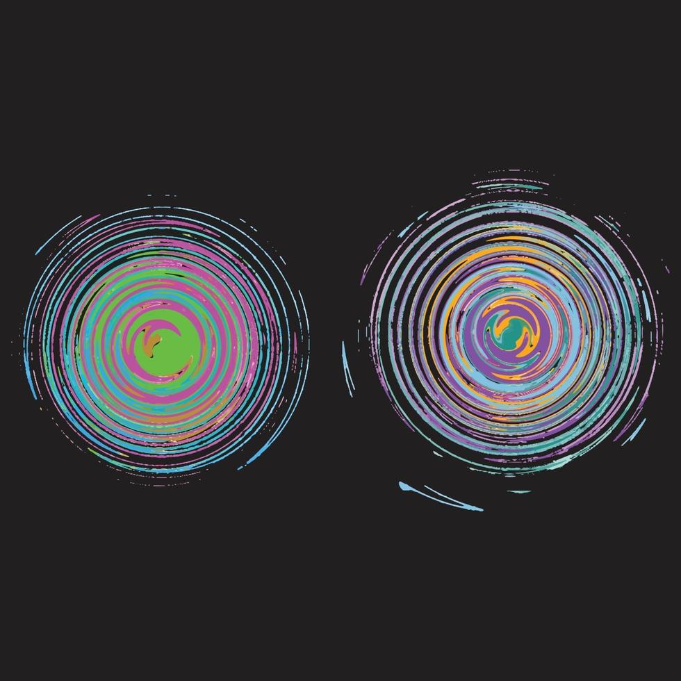 remolino de elementos abstractos vector