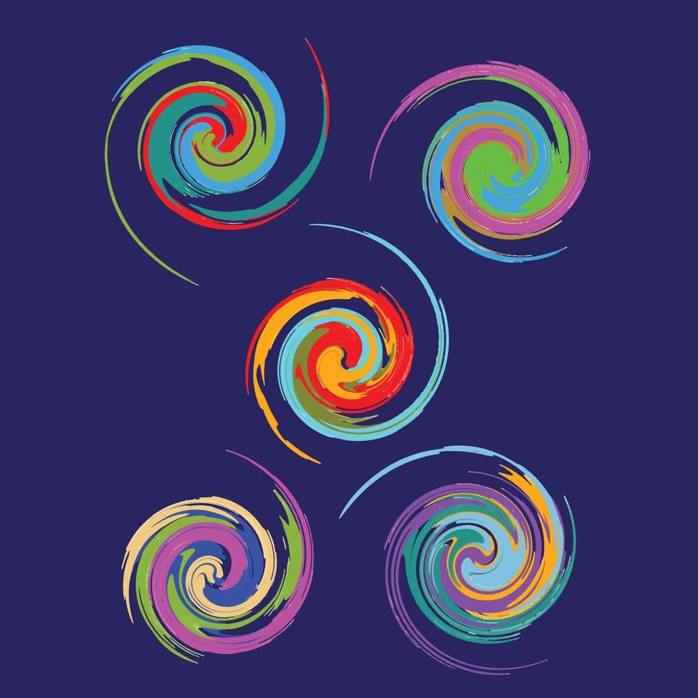 Swirl abstract elements vector