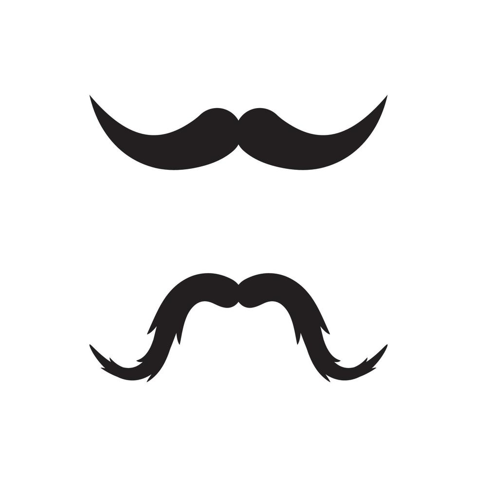 diseño de ilustración de icono de bigote vector