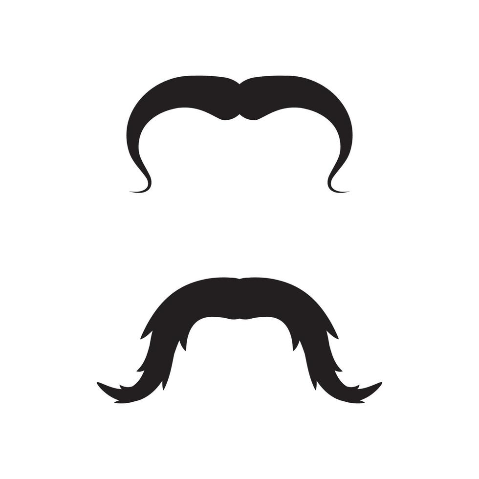 diseño de ilustración de icono de bigote vector