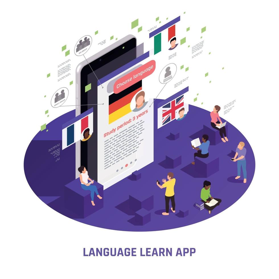 Language Learning Isometric Composition vector