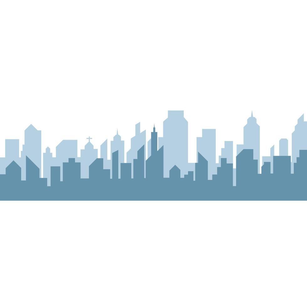 city skyline background vector