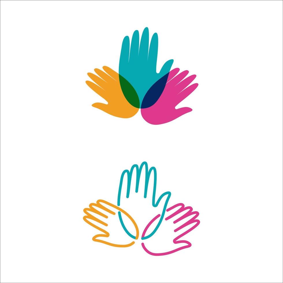 Hand Care icon Template vector