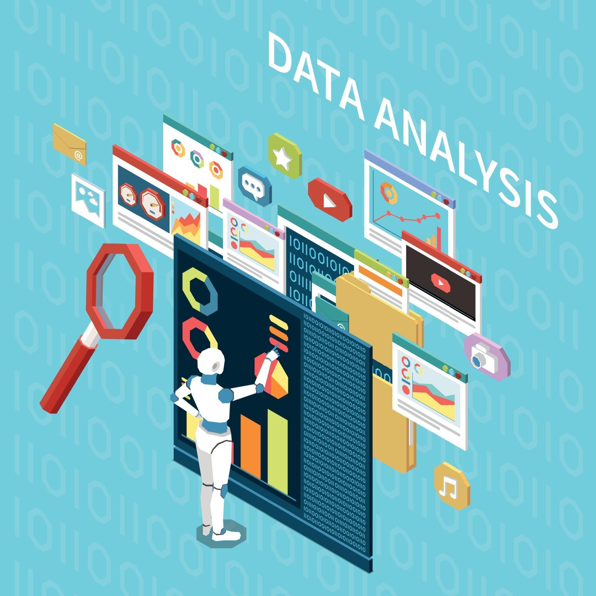AI Data Analysis Composition 3293920 Vector Art at Vecteezy