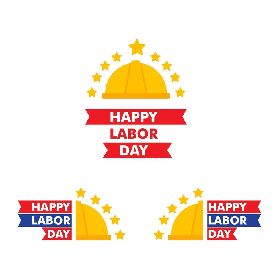 happy labor day illustration. workingmans holiday illustration design vector