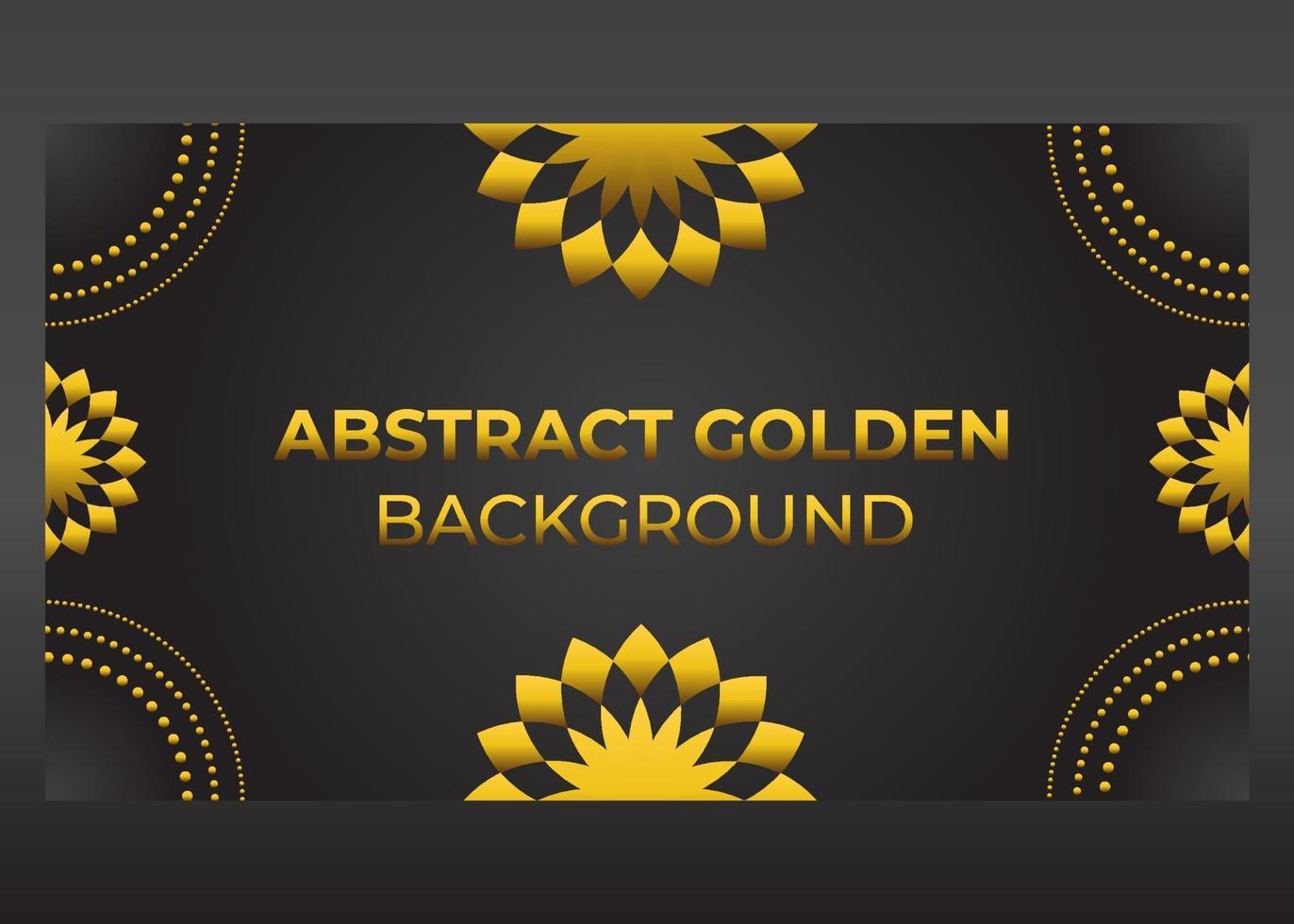 luxury golden cirlce gradient background vector