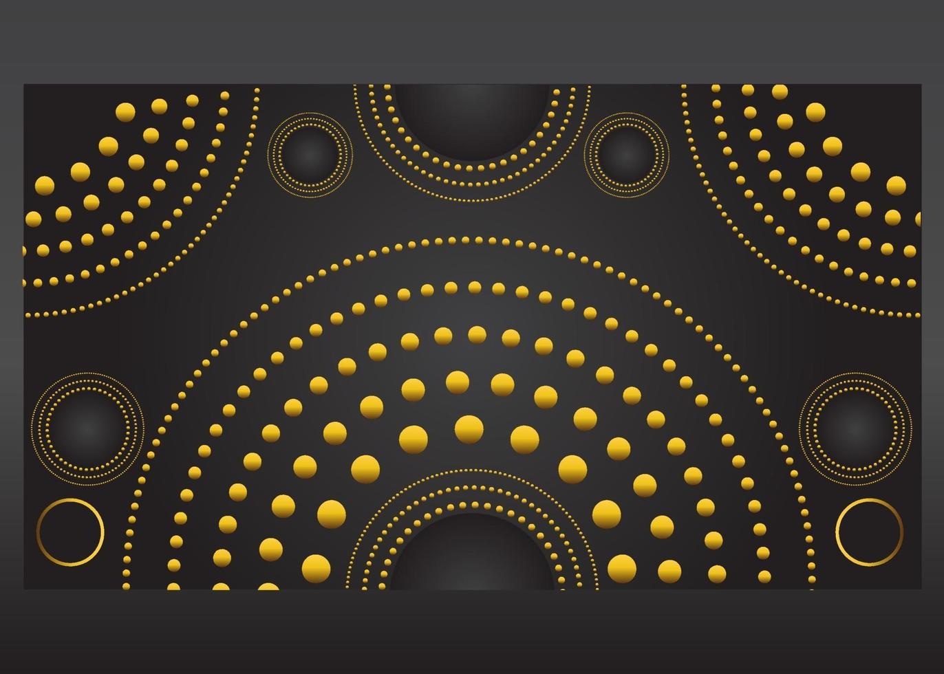 fondo degradado de lujo dorado cirlce vector