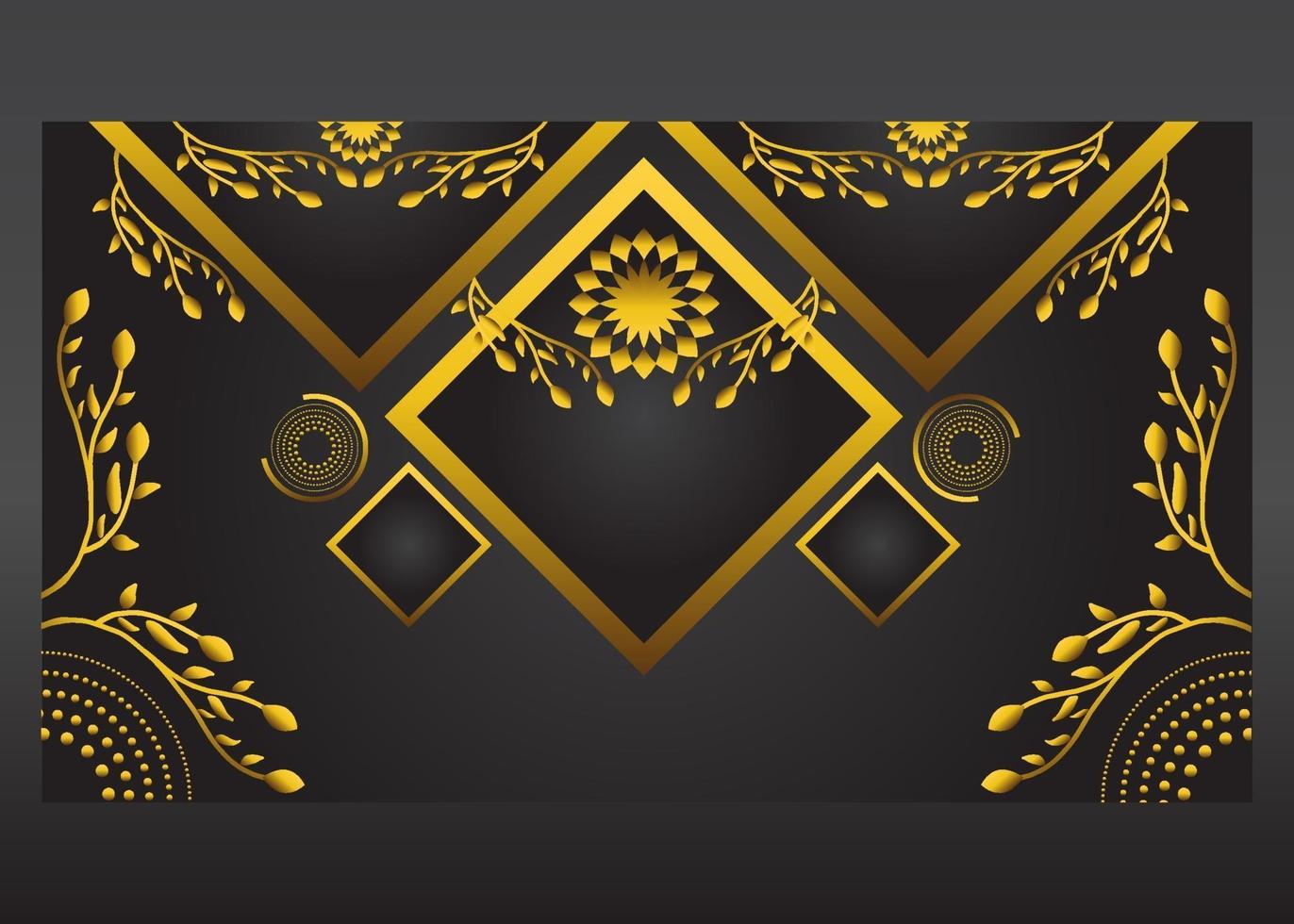 fondo degradado de lujo dorado cirlce vector