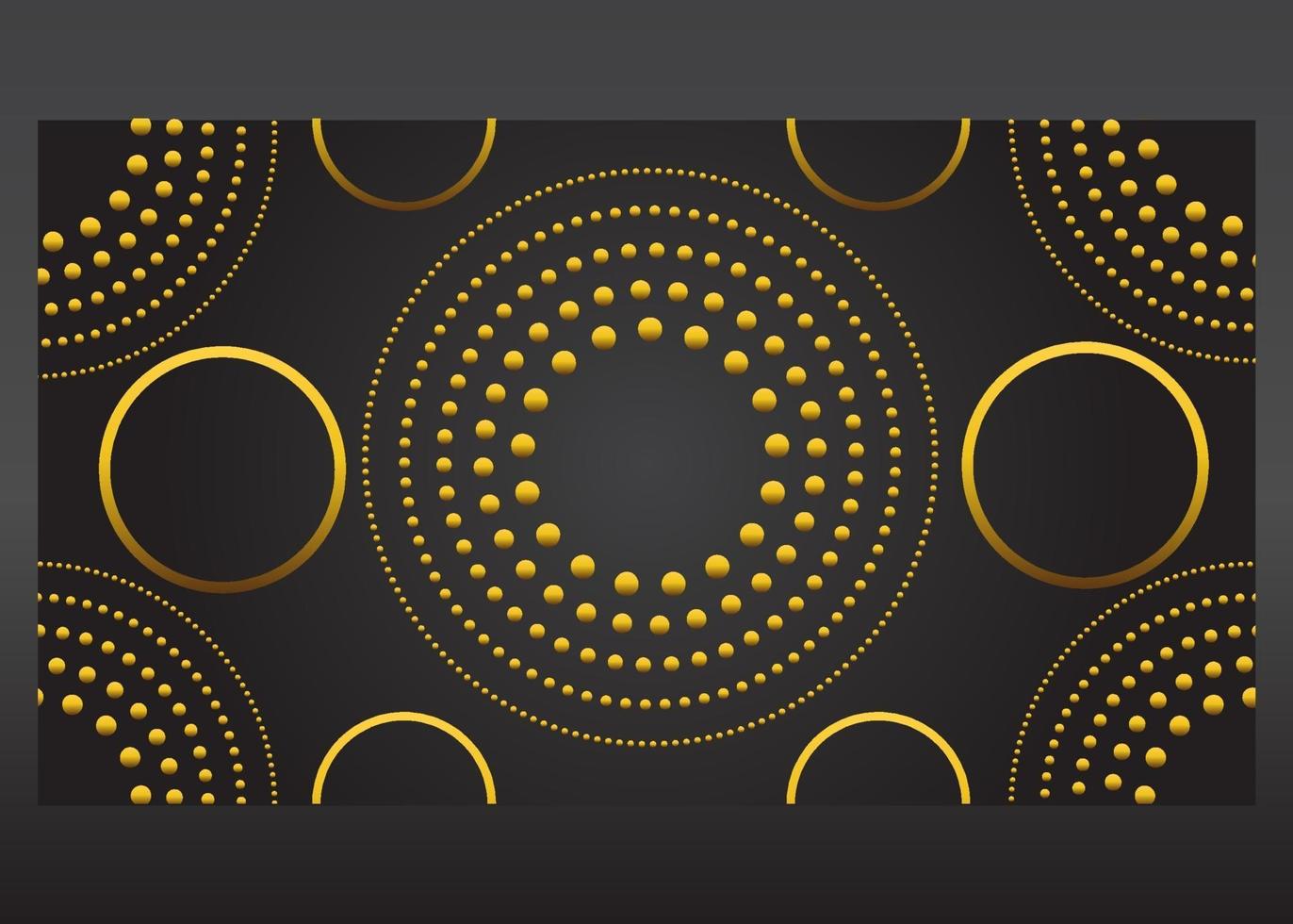 luxury golden cirlce gradient background vector
