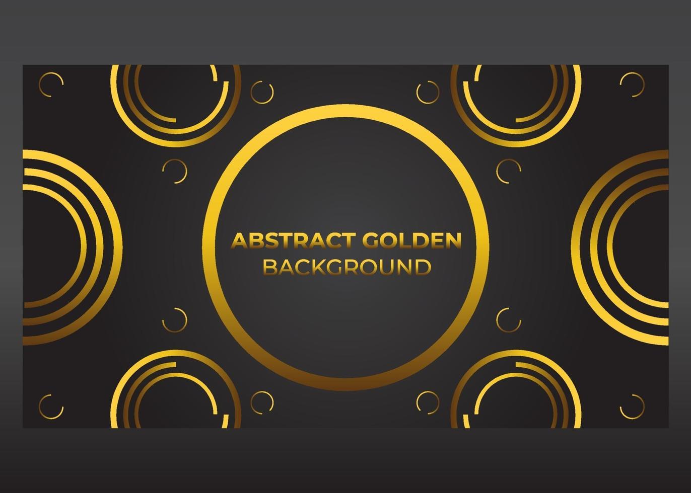 fondo degradado de lujo dorado cirlce vector