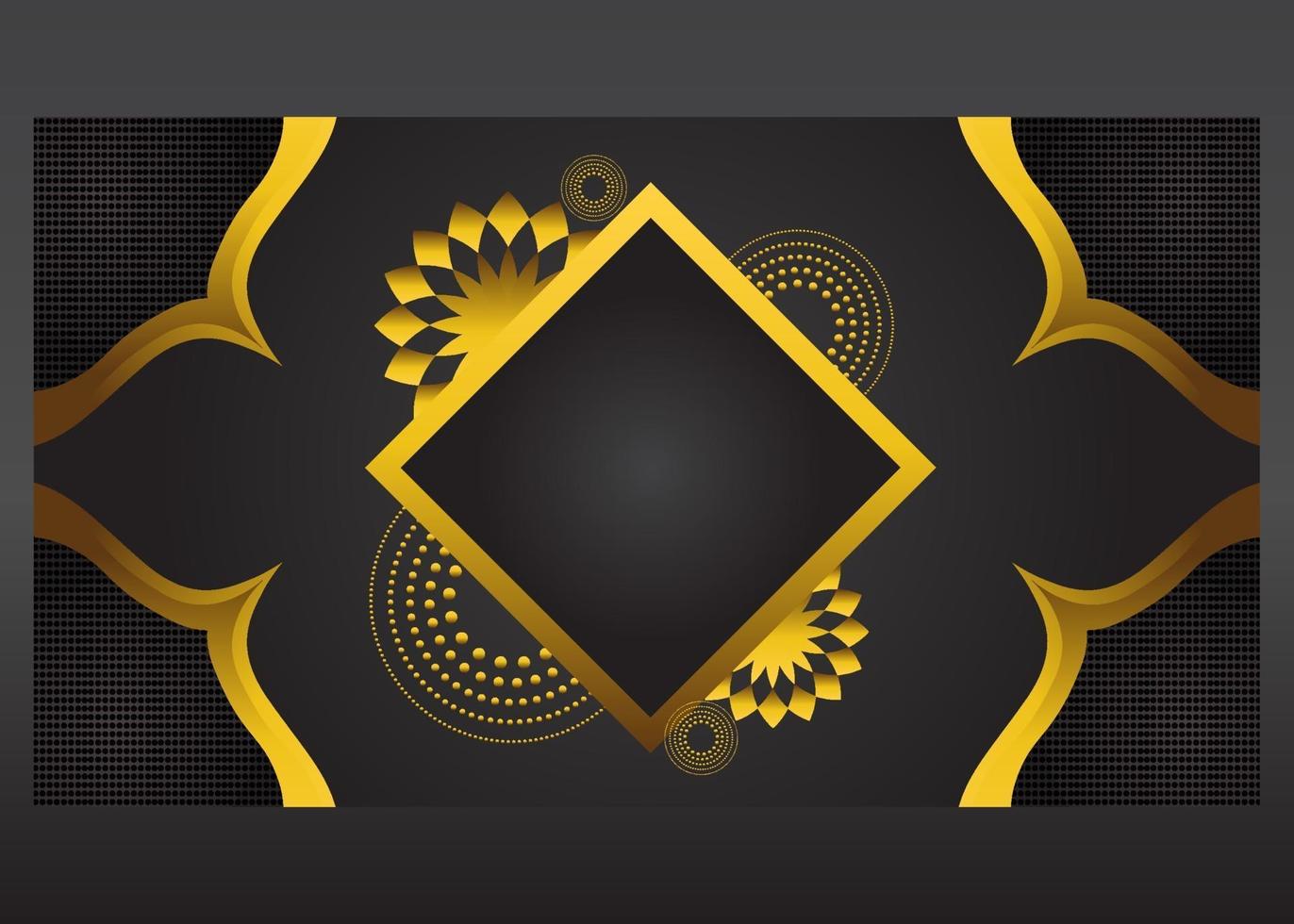 fondo degradado de lujo dorado cirlce vector