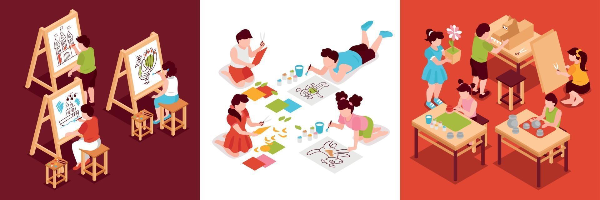 Art School Design Concept vector