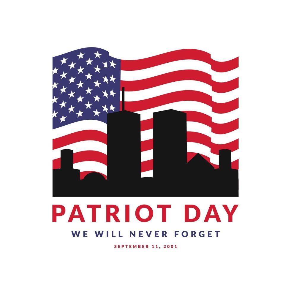 ilustración vectorial día patriota 11 de septiembre vector