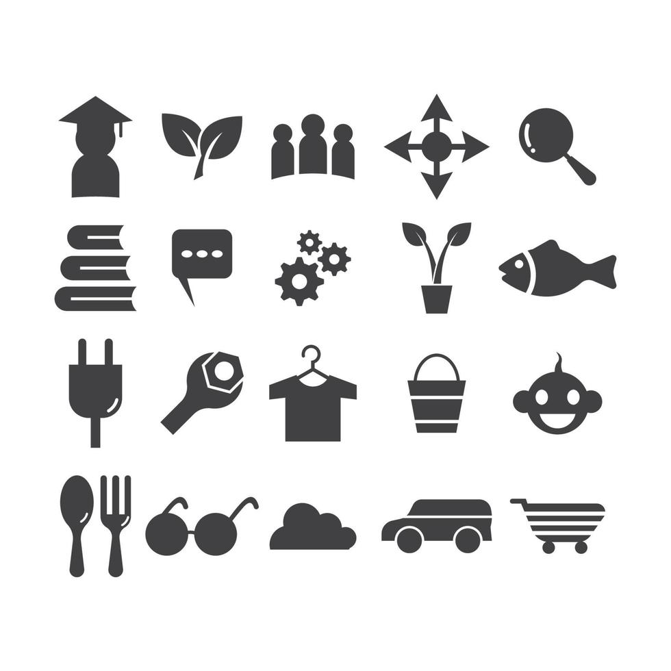 Icon set and symbol vector illustration