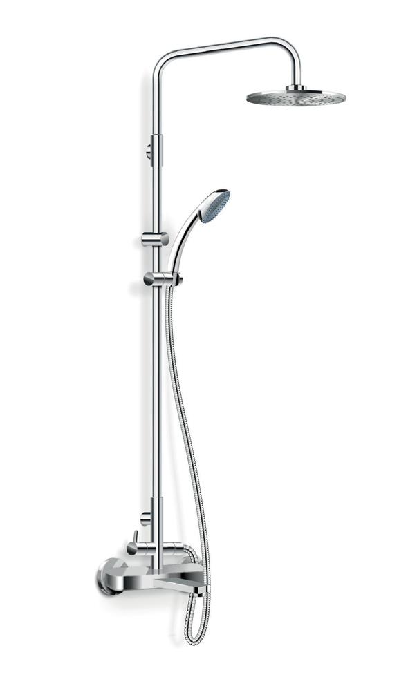 Shower System Realistic Icon vector