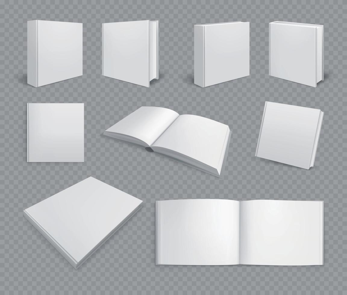 Album Books Realistic Set vector