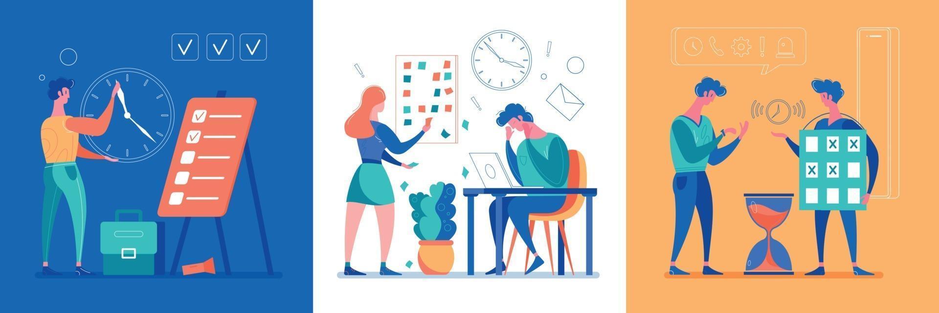 Time Management Concept vector