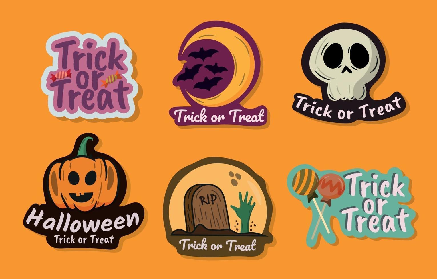 Trick Or Treat Halloween Sticker for iOS & Android