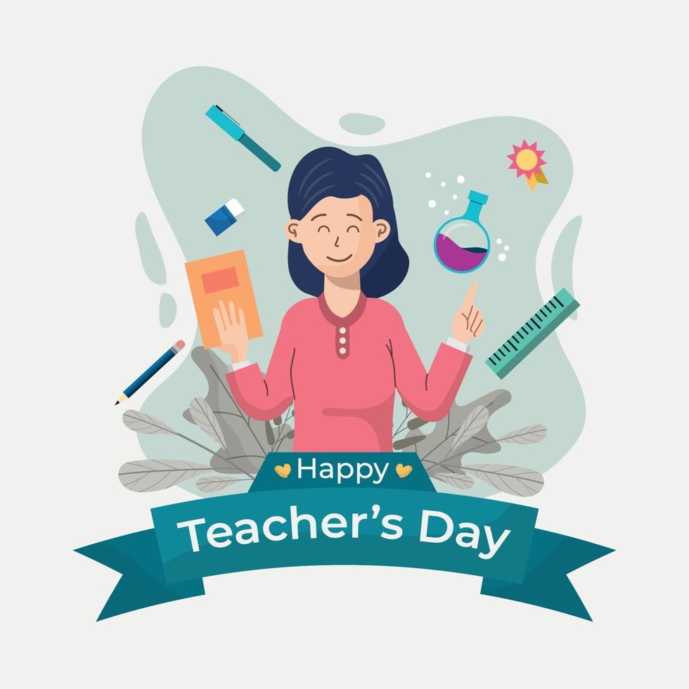 Teacher Day Illustration vector